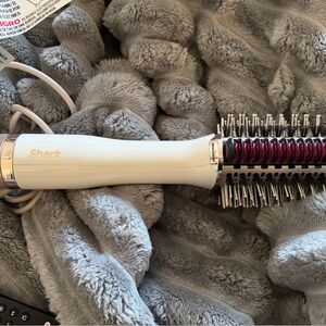Shark White and Black Hair Styling Brush